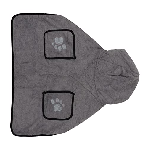 Atyhao Hundebademantel, Weiches, Super Saugfähiges Handtuch mit Feinen Nähten, Ultrafeine Faser für das Spielen Im Freien (XL) von Atyhao