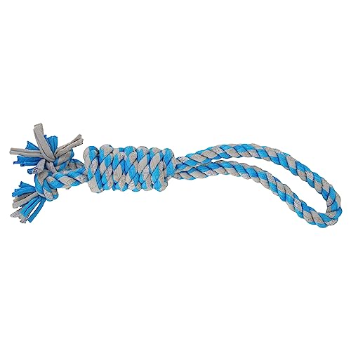 Atyhao Hundeseil-Kauspielzeug, Interaktives, Bissfestes Seilspielzeug für Große Hunde, Lustige Baumwolle, Lindert Stress für den Außenbereich (Blau) von Atyhao