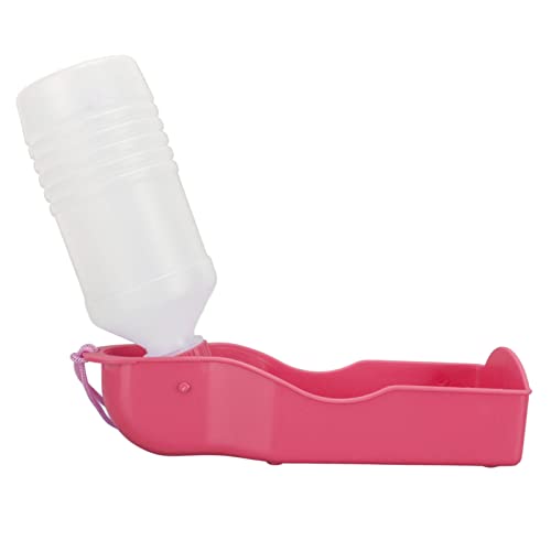 Atyhao Hundewasserflasche, Outdoor-Haustier Einfach zu Bedienende Hundewasserflasche (Rosa) von Atyhao