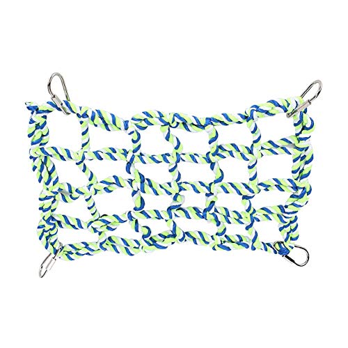 Kleines Haustier Kletternetz, Haustier Vogel gewebtes Seil Netz Kletternetz Kleintier Hängematten Schaukelnetz Spielzeug Stoff Frettchen hängendes Kauspielzeug für Papageien Eichhörnchen Kleines Haustier Kletternetz, Haustier Vogel gewebtes Seil Netz Kletternetz Kleintier Hängematten Schaukelnetz Spielzeug Stoff Frettchen hängendes Kauspielzeug für Papageien Eichhörnchen von Atyhao