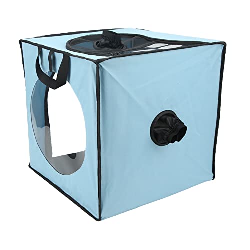 Atyhao Pet Dryer Cage, Pet Drying Box Oxford Cloth Mesh Design für Zuhause (Blau) von Atyhao