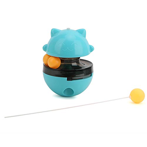 Pet Leaking Food Toy, Spaß Pet Leaking Food Toy Kunststoff Pet Fun Tumbler Feeder Leaking Food Ball Pädagogisches interaktives Spielzeug für Katzen Hunde[Blau] Tunnel von Atyhao