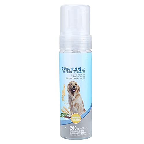 Atyhao Pet Shampoo Spray, 200 Ml No Rinse Pet Shampoo für Katzenhunde-Reinigungszubehör von Atyhao