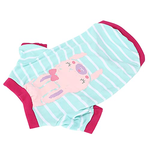 Hundebekleidung, Haustier-T‑Shirt Gestreifte Baumwoll-Karikatur-Hunde-Kapuzenpullover Baumwoll-Haustierkleidung Warme Katzen-Kapuzenpullis für Kleine Hunde Welpen Katzen Zuhause[L-Lake Blue Hundebekleidung, Haustier-T‑Shirt Gestreifte Baumwoll-Karikatur-Hunde-Kapuzenpullover Baumwoll-Haustierkleidung Warme Katzen-Kapuzenpullis für Kleine Hunde Welpen Katzen Zuhause[L-Lake Blue von Atyhao