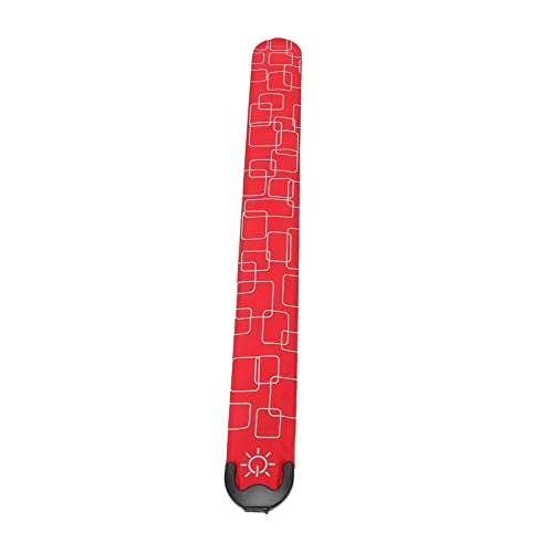 LED-Sicherheitsarmbandbeleuchtung, Leuchtendes Armband, Laufschiene aus Baustahl, Leicht, 3 Stufen Einstellbar, für Nachtläufe Im Freien (Rot) von Atyhao