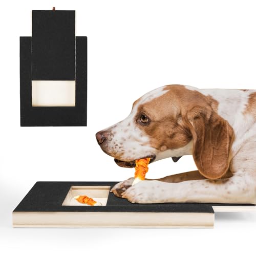 Auauraintt Kratzbrett für Hunde,mit Leckerlibox,Scratch Pad für Nägel,Sandpapierbrett,Alternative zu Krallenknipsern und -Schleifern für Hunde Auauraintt Kratzbrett für Hunde,mit Leckerlibox,Scratch Pad für Nägel,Sandpapierbrett,Alternative zu Krallenknipsern und -Schleifern für Hunde von Auauraintt