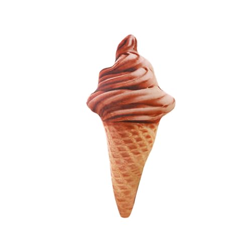 Aublinto Eiscreme-Plüsch Ice Cream Cone Plüschtier Stofftier Plüschtier Soft Ice Cream Doll Plüsch-Hundespielzeug für kleine und mittelgroße Hunde lebensmittelförmiges Welpenspielzeug Spielzeug von Aublinto