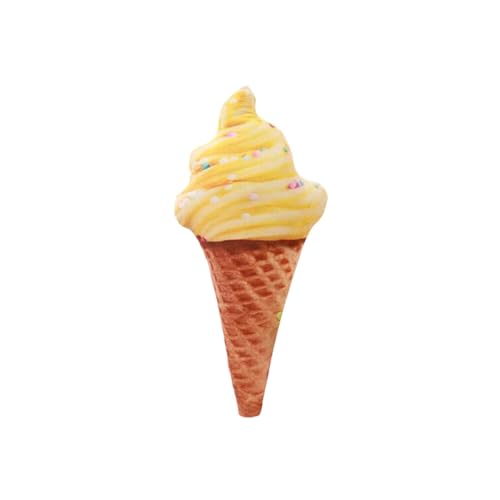 Aublinto Eiscreme-Plüsch Ice Cream Cone Plüschtier Stofftier Plüschtier Soft Ice Cream Doll Plüsch-Hundespielzeug für kleine und mittelgroße Hunde lebensmittelförmiges Welpenspielzeug Spielzeug von Aublinto