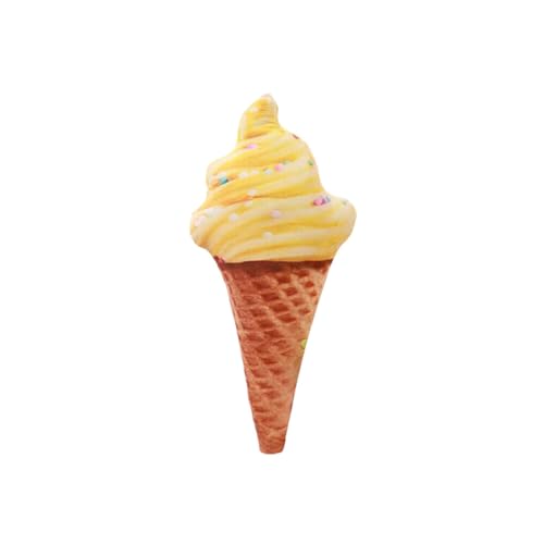 Aublinto Eiscreme-Plüsch Ice Cream Cone Plüschtier Stofftier Plüschtier Soft Ice Cream Doll Plüsch-Hundespielzeug für kleine und mittelgroße Hunde lebensmittelförmiges Welpenspielzeug Spielzeug von Aublinto