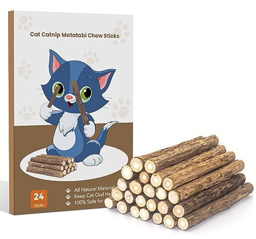 Aucenix Katzenminze-Kaustäbe für Kätzchen, natürliches Matatabi Silvervine Katzenspielzeug für Katzenzähne, Silvervine für Katzenspielzeug mit Katzenminze, Katzen-Zahnstäbe, Kätzchenspielzeug für Aucenix Katzenminze-Kaustäbe für Kätzchen, natürliches Matatabi Silvervine Katzenspielzeug für Katzenzähne, Silvervine für Katzenspielzeug mit Katzenminze, Katzen-Zahnstäbe, Kätzchenspielzeug für von Aucenix