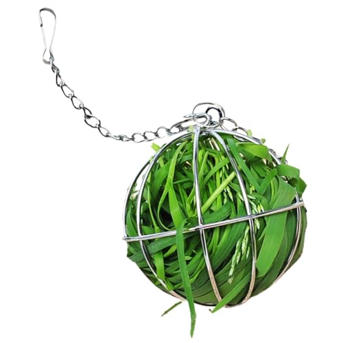 Aufquwk Heufutterball, Heuhalter Hasenball | Hängender Futterspender aus Edelstahl - Grasständer-Ball, Haustierbedarf für Hasen, Hamster, Chinchillas, Kleintiere Aufquwk Heufutterball, Heuhalter Hasenball | Hängender Futterspender aus Edelstahl - Grasständer-Ball, Haustierbedarf für Hasen, Hamster, Chinchillas, Kleintiere von Aufquwk