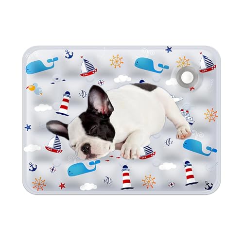Aufquwk Kühlmatte für Hunde, Kühlkissen für Hunde, Kühldecke für Hund, Sommer-Kühlmatte und Isomatte, wasserabsorbierende Oberseite, waschbares tragbares Kühlbett für Haustiere Aufquwk Kühlmatte für Hunde, Kühlkissen für Hunde, Kühldecke für Hund, Sommer-Kühlmatte und Isomatte, wasserabsorbierende Oberseite, waschbares tragbares Kühlbett für Haustiere von Aufquwk