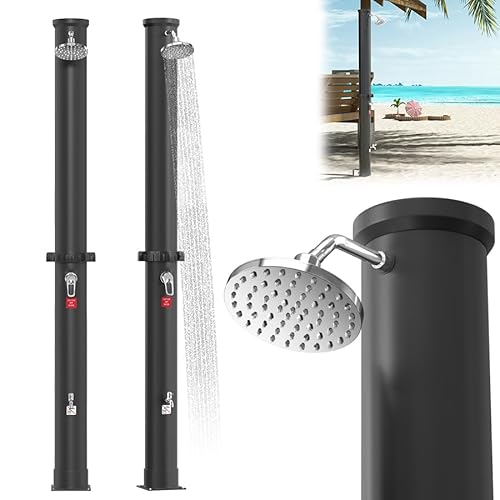 AufuN Solardusche 40 Liter, Solar Gartendusche warmes Wasser inkl. Schutzhaube, Pooldusche Camping mit Wasserhahn und Regenduschkopf, ohne Stromanschluss, Gartenschlauch-Anschluss, Schwarz AufuN Solardusche 40 Liter, Solar Gartendusche warmes Wasser inkl. Schutzhaube, Pooldusche Camping mit Wasserhahn und Regenduschkopf, ohne Stromanschluss, Gartenschlauch-Anschluss, Schwarz von AufuN