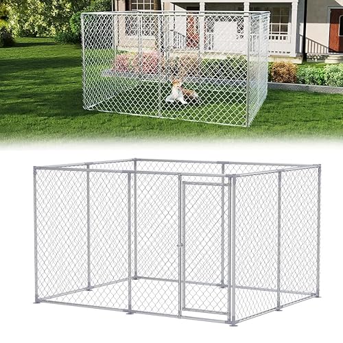 Aufun Outdoor Hundezwinger 250x200x150cm, Zwinger Hundekäfig aus Verzinkter Stahl Hundehaus Tierlaufstall Freilaufgehege Verschließbares Riegelsystem für Hunde, Hundeauslauf Draußen Aufun Outdoor Hundezwinger 250x200x150cm, Zwinger Hundekäfig aus Verzinkter Stahl Hundehaus Tierlaufstall Freilaufgehege Verschließbares Riegelsystem für Hunde, Hundeauslauf Draußen von AufuN