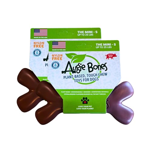 Augie Bones Ungiftiges Hundespielzeug – nachhaltiges Kauspielzeug für Hunde mit Speckgeschmack für aggressive Kauer – langlebiges, pflanzliches Bioplastik-Haustierspielzeug – hergestellt in den USA (2 Augie Bones Ungiftiges Hundespielzeug – nachhaltiges Kauspielzeug für Hunde mit Speckgeschmack für aggressive Kauer – langlebiges, pflanzliches Bioplastik-Haustierspielzeug – hergestellt in den USA (2 von Augie Bones