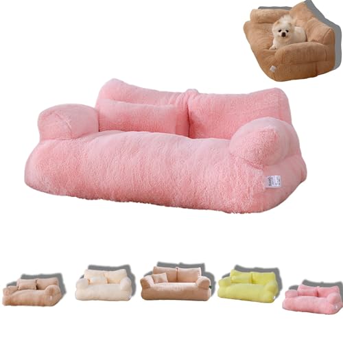 Aumude Calming Pet Sofa Calming Pet Sofa Slicier Calming Dog Bed Fluffy Plush Pet Sofa Fluffy Plush Pet Sofa Memory Foam Removable Washable Pet Sofa for Medium Small Dogs & Cats L Sakura Powder Aumude Calming Pet Sofa Calming Pet Sofa Slicier Calming Dog Bed Fluffy Plush Pet Sofa Fluffy Plush Pet Sofa Memory Foam Removable Washable Pet Sofa for Medium Small Dogs & Cats L Sakura Powder von Aumude