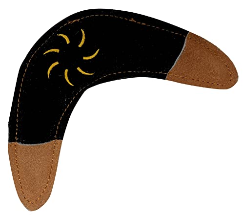 Aumüller Hundespielzeug aus Leder - Boomerang, schwarz von Aumüller