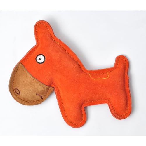 Aumüller Hundespielzeug aus Leder - Esel, orange von Aumüller