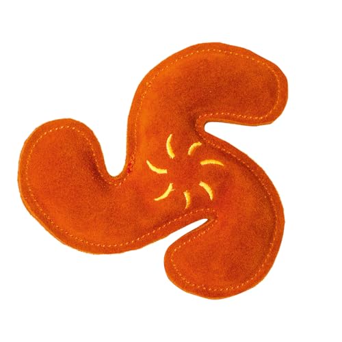 Aumüller Hundespielzeug aus Leder - Wurfstern, orange von Aumüller