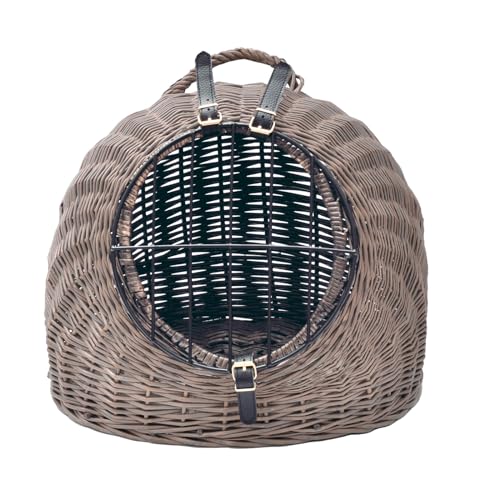 Aumüller Katzenhöhle/Transportkorb aus Vollweide, Vintage Grau/Braun - 60 cm Aumüller Katzenhöhle/Transportkorb aus Vollweide, Vintage Grau/Braun - 60 cm von Aumüller
