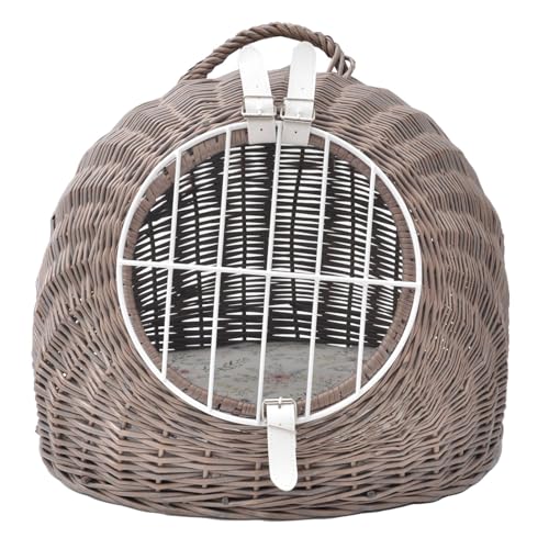 Aumüller Katzenhöhle/Transportkorb aus Vollweide, Vintage Grau/Braun inkl. Liegekissen - 50 cm Aumüller Katzenhöhle/Transportkorb aus Vollweide, Vintage Grau/Braun inkl. Liegekissen - 50 cm von Aumüller