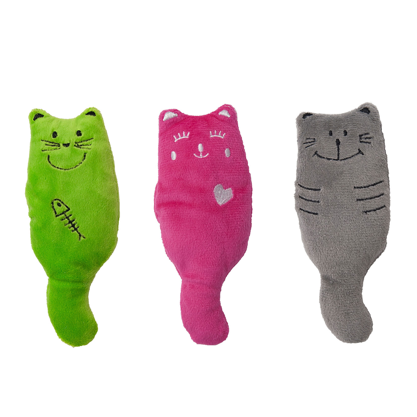 Aumüller Katzenspielkissen Plüschkatzen - 3er Set Aumüller Katzenspielkissen Plüschkatzen - 3er Set von Aumüller