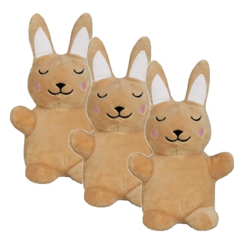 Aumüller Katzenspielzeug Baldi Bunny, 3er Set - Plüschtier zum Schmusen mit Baldrianfüllung von Aumüller