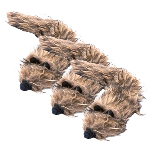 Aumüller Katzenspielzeug Frettchen Figo, 3er Set - Gefüllt mit Baldrian, Katzenminze und Silver Vine - der ultimative Spielspaß für Katzen von Aumüller