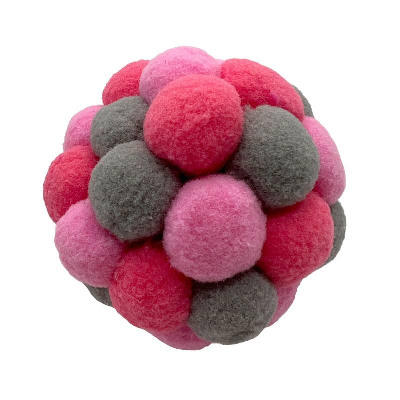 Aumüller Plush Ball Katzenspielkugel pink/grau von Aumüller