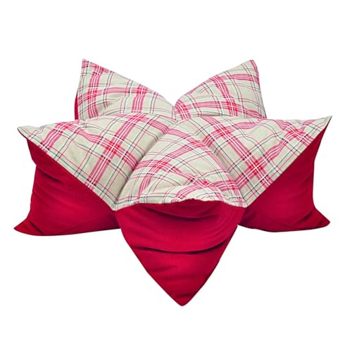 Aumüller Sternenkissen Karo, Beige/Rot - 70 cm - Liegekissen für Hunde und Katzen Aumüller Sternenkissen Karo, Beige/Rot - 70 cm - Liegekissen für Hunde und Katzen von Aumüller