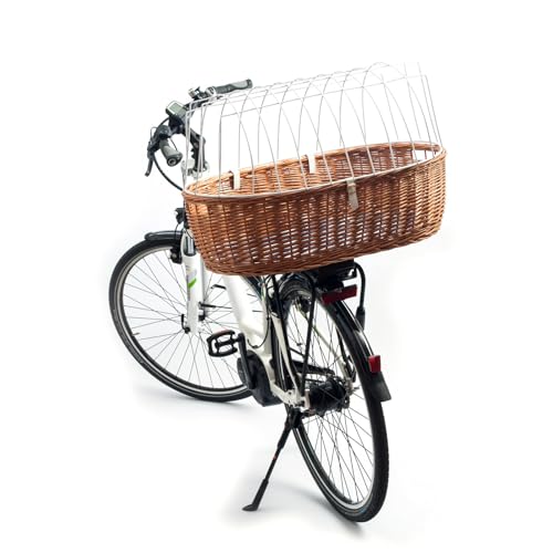 Aumüller Unisex – Erwachsene XXL Tierkorb, Braun,Weiß, 70 x 50 x 42/22 cm von Aumüller
