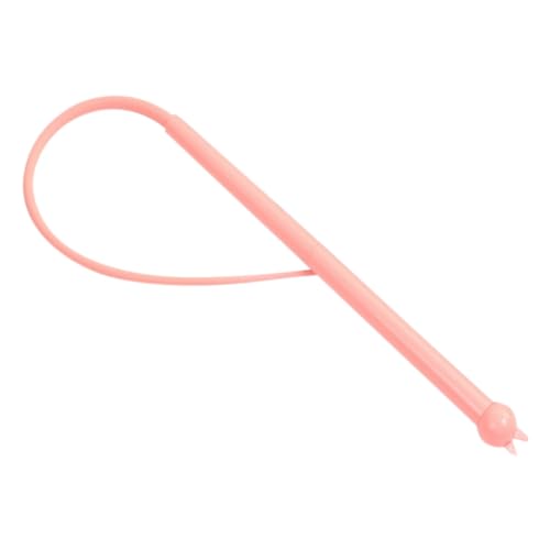 AuntYou Mulated Mouse Tail Cat Toy Cat Teaser Funny Stick Silicone Long Tail Pet Interactive Toys Pink von AuntYou