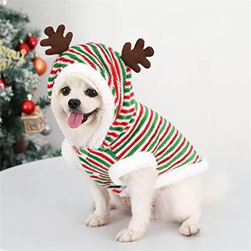 Aunye Haustier Katze Hund Pullover,Winter Hunde Kostüme Hundebekleidung Baumwolle Pullover Weihnachten Warmer Haustier Pullover Pullover Kleidung für Katzen und Hunde (L) von Aunye