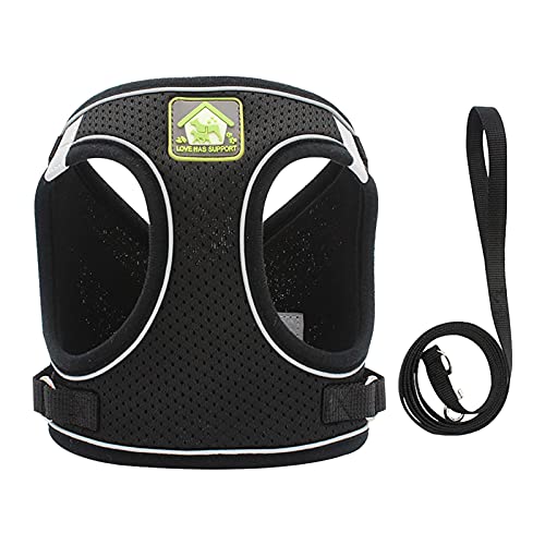 Aunye Hundegeschirr Kühlweste Atmungsaktiv Brustgeschirr - Haustier Kühljacke - Katze Hunde Vest Harness für kleine Hund, wasserabsorbierend UV-Schutz (Schwarz, S) von Aunye