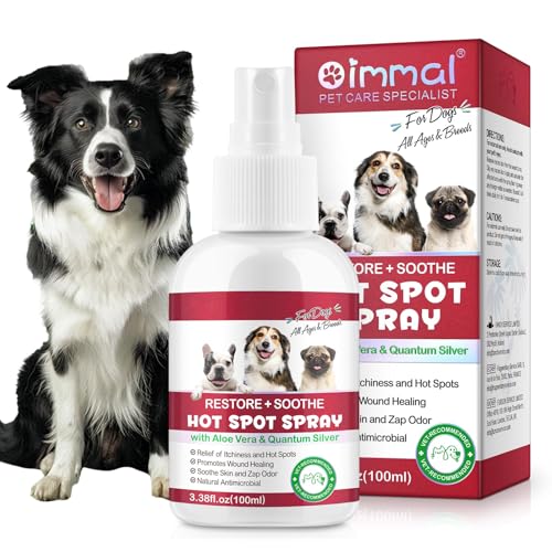 Hot Spot Itch Relief Spray für Hunde Anti-Itch Hot Spot Behandlung, Haustier Wundpflege Spray für Haut juckende, gereizte Haut, Allergie, Hautausschläge, Feuchtigkeitsspender für trockene Haut - 100ML Hot Spot Itch Relief Spray für Hunde Anti-Itch Hot Spot Behandlung, Haustier Wundpflege Spray für Haut juckende, gereizte Haut, Allergie, Hautausschläge, Feuchtigkeitsspender für trockene Haut - 100ML von Auoiuoy