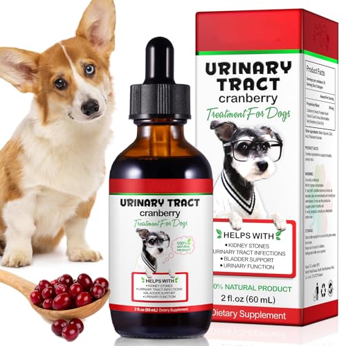 Hundeurin Trakt Infektion Behandlung Tropfen,2 FL Oz Hund UTI Heil Tropfen Mit Cranberry Extrakt Unterstützt Blase, Nierenstein, Prävention Von Inkontinenz Bei Harnversorgung Gesundheit Für Hunde Hundeurin Trakt Infektion Behandlung Tropfen,2 FL Oz Hund UTI Heil Tropfen Mit Cranberry Extrakt Unterstützt Blase, Nierenstein, Prävention Von Inkontinenz Bei Harnversorgung Gesundheit Für Hunde von Auoiuoy