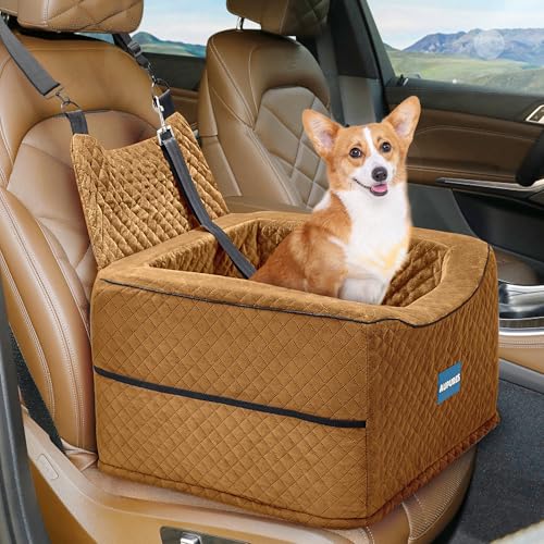 Aupures Hunde-Autositz, perfekte Hunde-Autositze für kleine, mittelgroße Hunde unter 18 kg, Hundeerhöhung mit verstellbarer Höhe, Autositz für kleine Hunde, Haustier-Autositz, Hunde-Auto-Tragetasche Aupures Hunde-Autositz, perfekte Hunde-Autositze für kleine, mittelgroße Hunde unter 18 kg, Hundeerhöhung mit verstellbarer Höhe, Autositz für kleine Hunde, Haustier-Autositz, Hunde-Auto-Tragetasche von Aupures