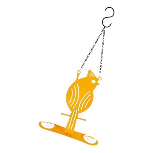 Aurgiarme Outdoor Hanging Bird Food Cup Mit Barsch Oriole Form Design Für Hinterhof Vogelbegeisterte Hängen Oriole VORBE Feeder Mit Klarer Schüssel von Aurgiarme