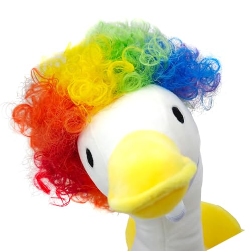 Lustige Haustierperiere Gänse Afros Frisur Haarstück Enten Kopfbedeckung Für Fotoshootings Und Festivalfeier Party Perücken Kostümzubehör Accessoire von Aurgiarme