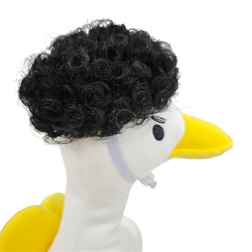 Lustige Haustierperiere Gänse Afros Frisur Haarstück Enten Kopfbedeckung Für Fotoshootings Und Festivalfeier Party Perücken Kostümzubehör Accessoire von Aurgiarme