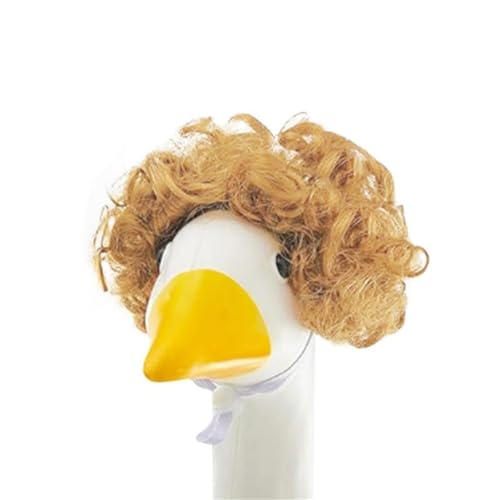 Lustige Haustierperiere Gänse Afros Frisur Haarstück Enten Kopfbedeckung Für Fotoshootings Und Festivalfeier Party Perücken Kostümzubehör Accessoire von Aurgiarme