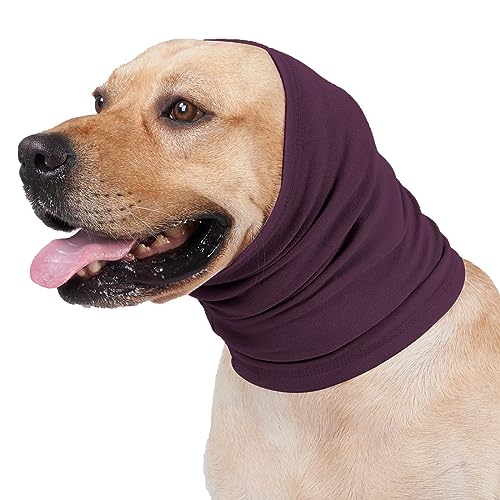 Warmer Ohrenwärmer für Hunde hält Ihren Welpenbegleiter gemütlich und ruhig bei kalten Winterspaziergängen oder lauten öffentlichen Aktivitäten. Schal für Hunde, Ohrenschal für Hunde, um die Ohren von Aurgiarme