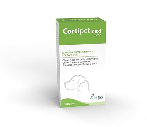 aurora biofarma CORTIPET Maxi 60 Perlen Ergänzungsfutter für Hunde und Katzen von Aurora Biofarma