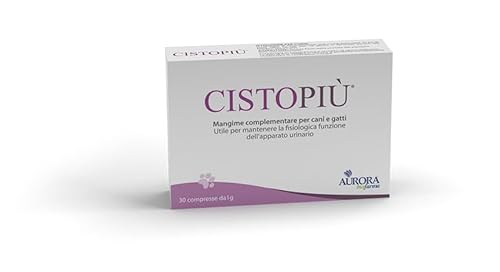 Aurora Biofarma Cistopiù – Nahrungsergänzungsmittel für Harnwege von Hunden und Katzen, 30 Tabletten von Aurora biofarma