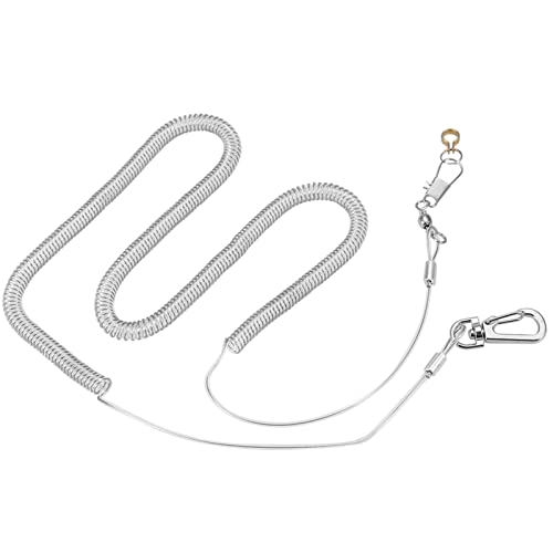 6 M Bird Anti Bite Flying Rope Leine Leichter Tragbarer U-Schäkel mit 3 Größen Fußring 6 Meter Release Rope Trainingsseil (6,5 mm + 6 m Flugseil) von Ausla