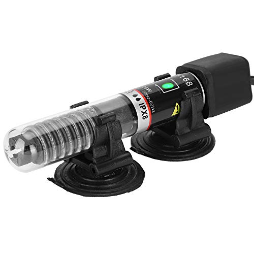 Ausla 25W Fischbecken Heizstab Aquarium Intelligente Konstante Temperatur 26℃, Tragbar, Leichtgewichtig mit Saugnäpfen, Langlebig für Kleine Aquarien 220V-240V von Ausla