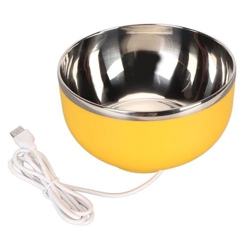 Ausla Beheizte Haustierwasserschüssel, 5W USB -Lade -Wärmeschale für Winter Im Freien 450 Ml Wasser Warme Schüssel für Hunde, Katzen, Hühner, Kaninchen, Vögel von Ausla