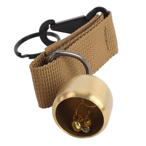 Ausla Bell Bell mit Einem Schnellen Haken Zum Campen Draußen, Zum Wandern (Brown) von Ausla
