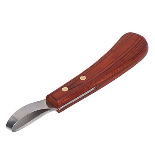 Ausla Hufschneidermesser, Edelstahl Doppelschneidiger Huftrimmer mit Holzgriff Zum Schneiden von Hufen bei Pferden, Eseln und Kühen. Ausla Hufschneidermesser, Edelstahl Doppelschneidiger Huftrimmer mit Holzgriff Zum Schneiden von Hufen bei Pferden, Eseln und Kühen. von Ausla