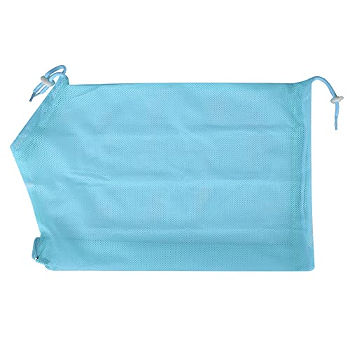 Ausla Katzen-Badetasche, Netz-Katzenpflegetasche mit Kordelzug und Reißverschluss, Einfach zu Pflegen und zu Baden, Zum Krallenschneiden und Ohrenputzen (Himmelblau) von Ausla